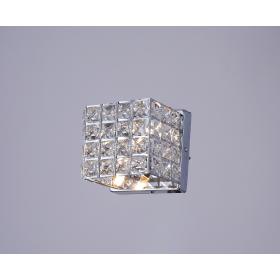 Arandela de Cristal Transparente 2 Lâmpadas LUX